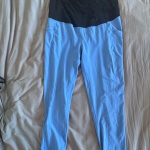 Maternity Blue and Black Leggings